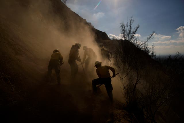 APTOPIX Navajo Firefighters Wildfires