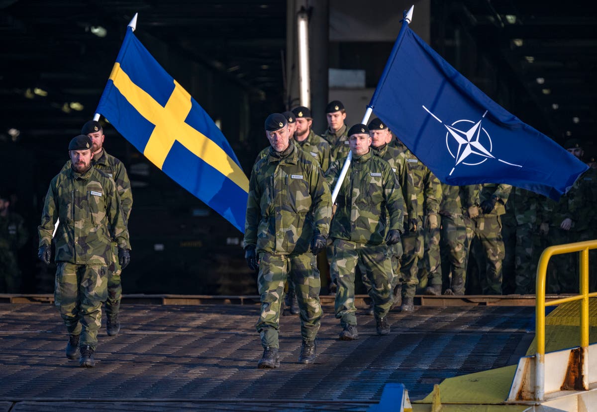 Hundreds of Swedish forces arrive in Latvia in largest deployment with NATO to date