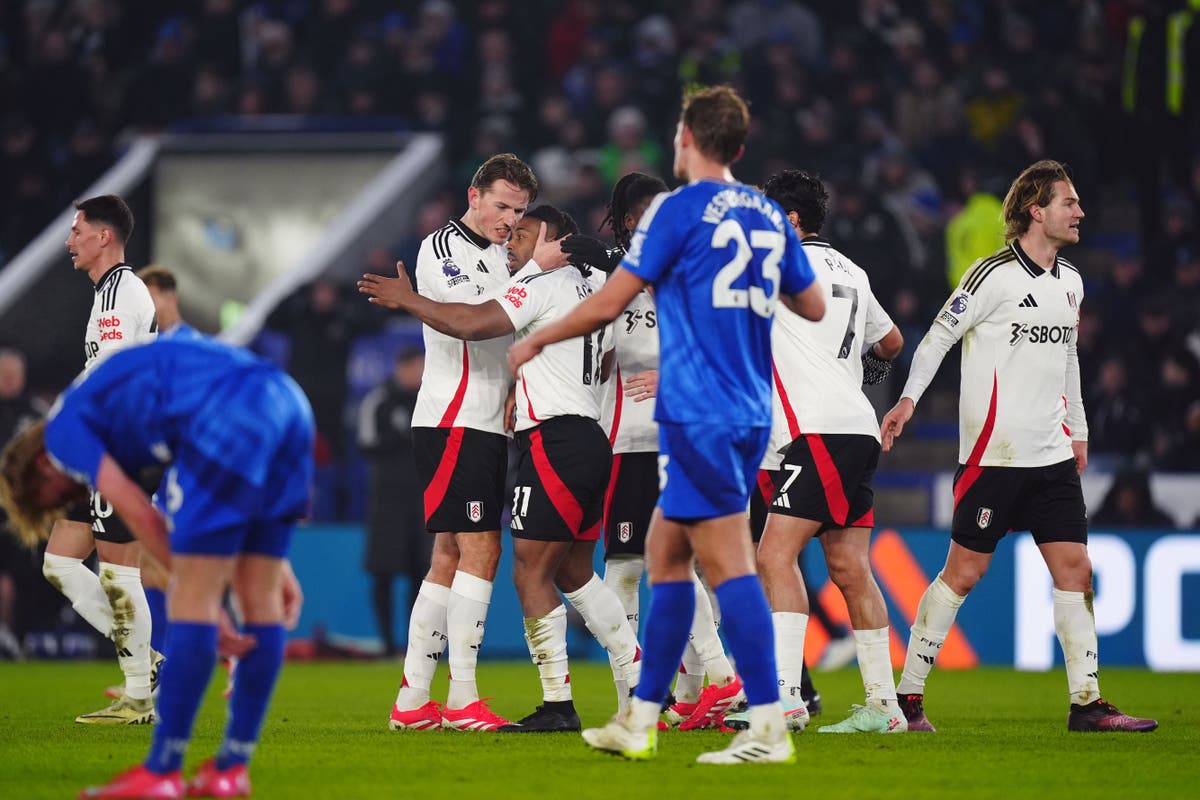 Fulham defeats Leicester, extends losing streak to seven