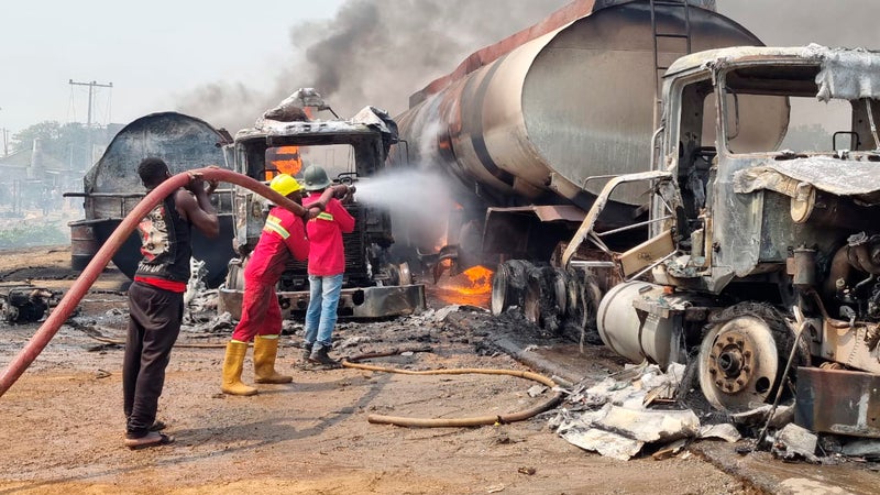 Death toll in Nigeria gas tanker explosion rises to 98