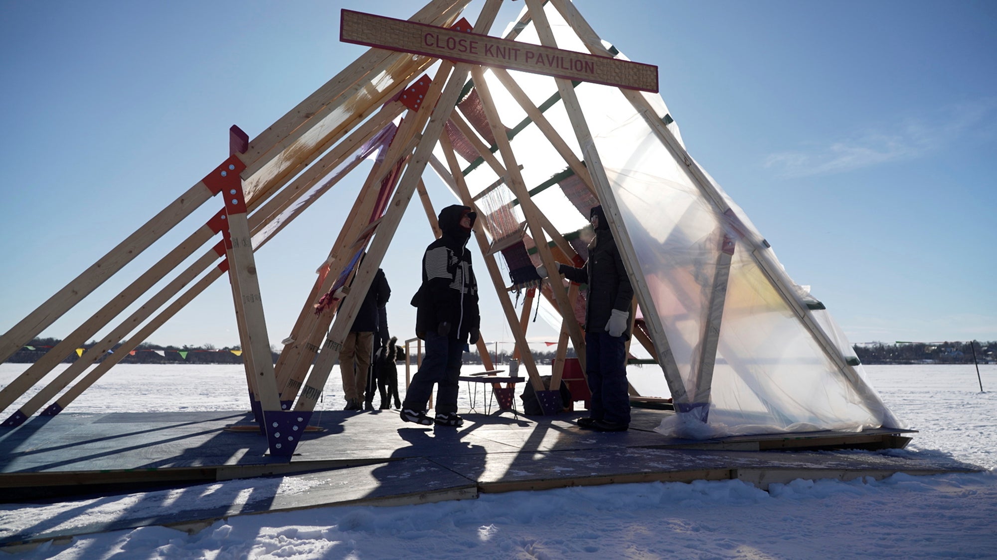 Art Exhibit Frozen Lake