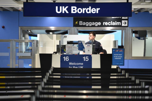 <p>In November, figures estimated that net migration had hit a record 906,000 in 2023 (PA)</p>