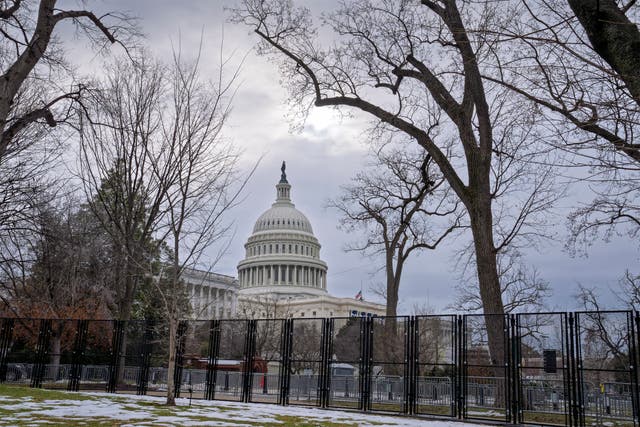 <p>Preparations are continuing for Inauguration Day in Washington (J Scott Applewhite/AP)</p>