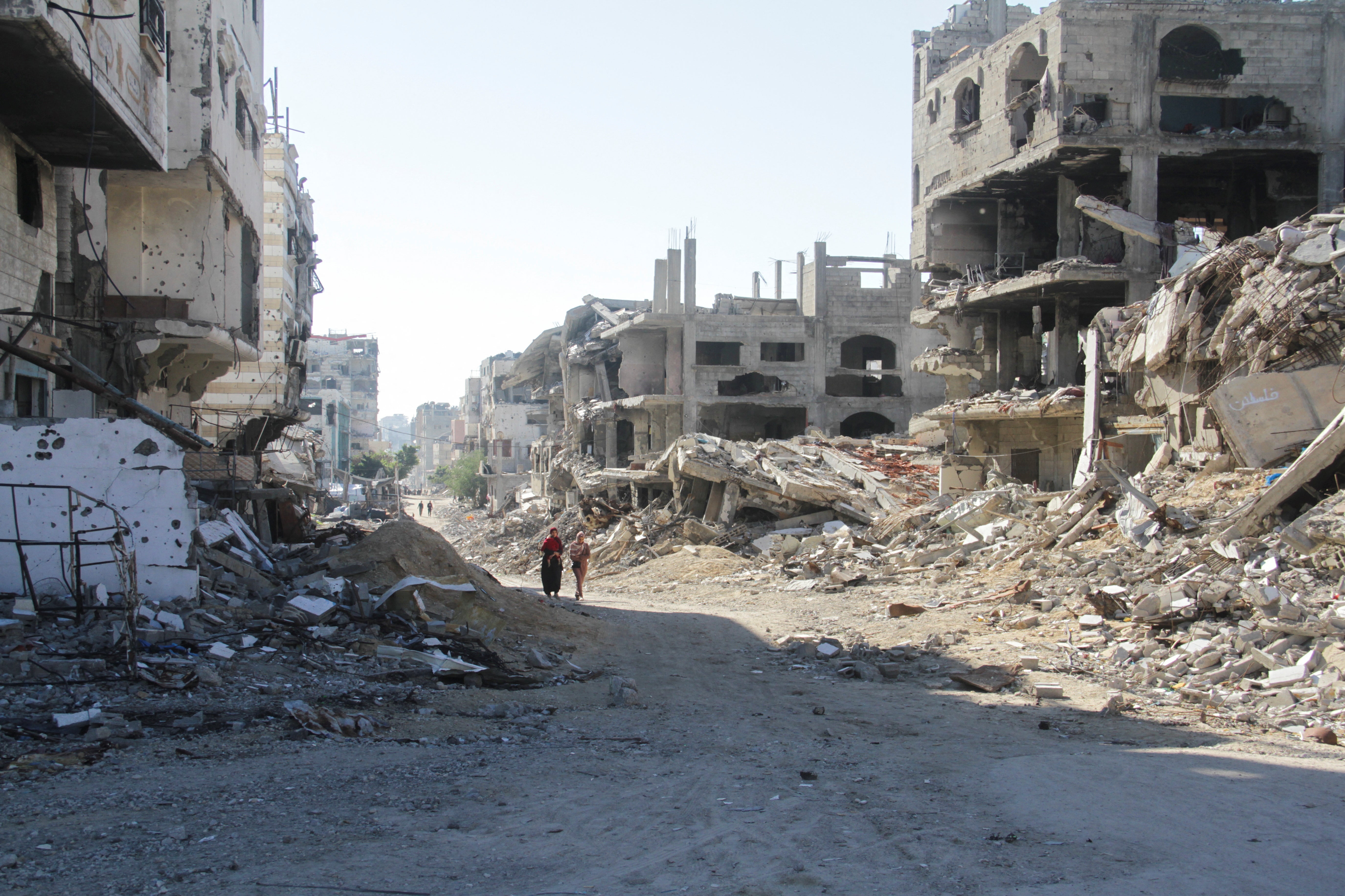 Large parts of Gaza have been razed to the ground in the 15-month war