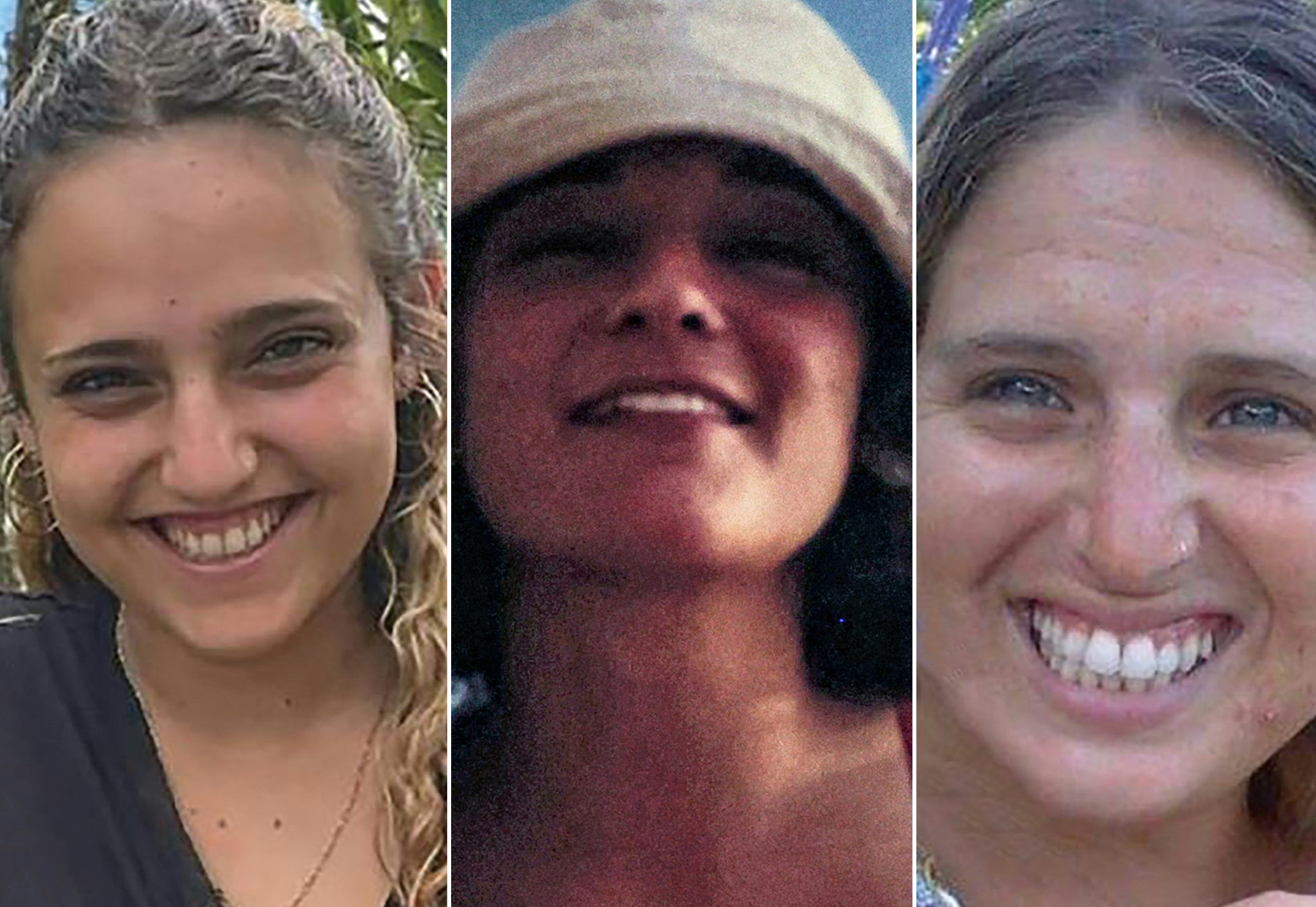 Romi Gonen (L) and Doron Steinbrecher (R) were also free alongside Emily (C)