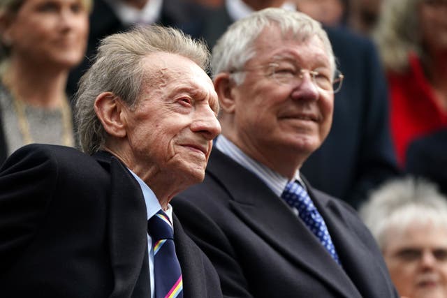 Denis Law (left) and Sir Alex Ferguson pictured in 2021 (Andrew Milligan/PA)