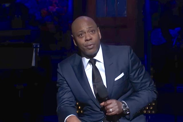 <p>Dave Chappelle on SNL</p>