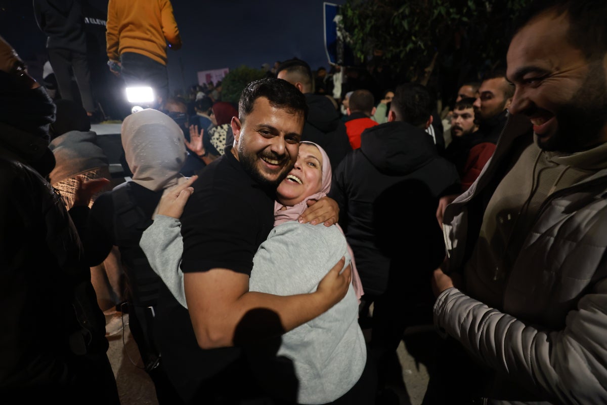 Israel-Gaza ceasefire live: Celebrations and tears of joy as first 90 Palestinian prisoners released