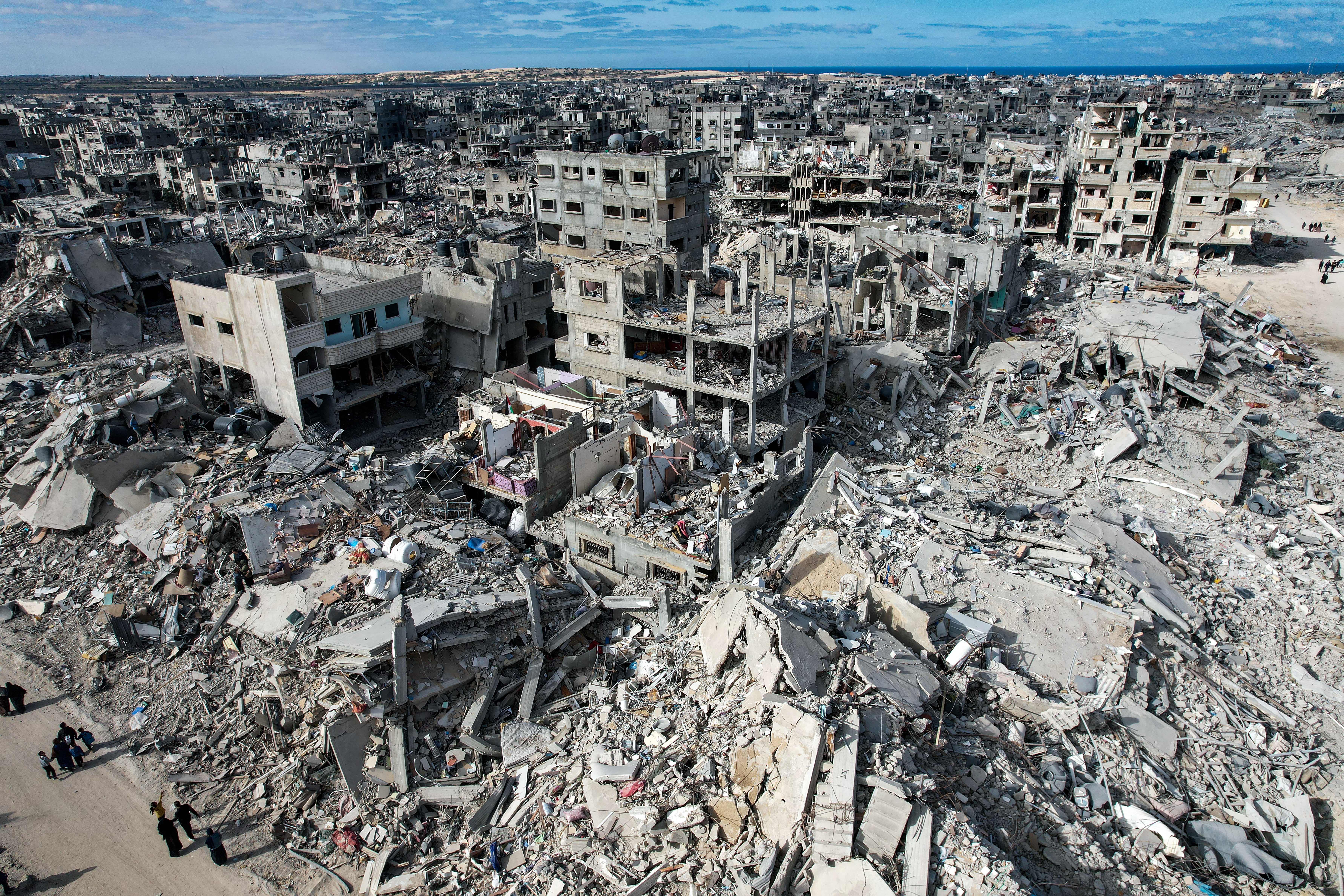 Residents have expressed their shock at the devastation wrought by 15 months of war on the coastal enclave