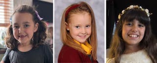 Victims Bebe King, six, Elsie Dot Stancombe, seven and Alice da Silva Aguiar, nine (Merseyside Police)