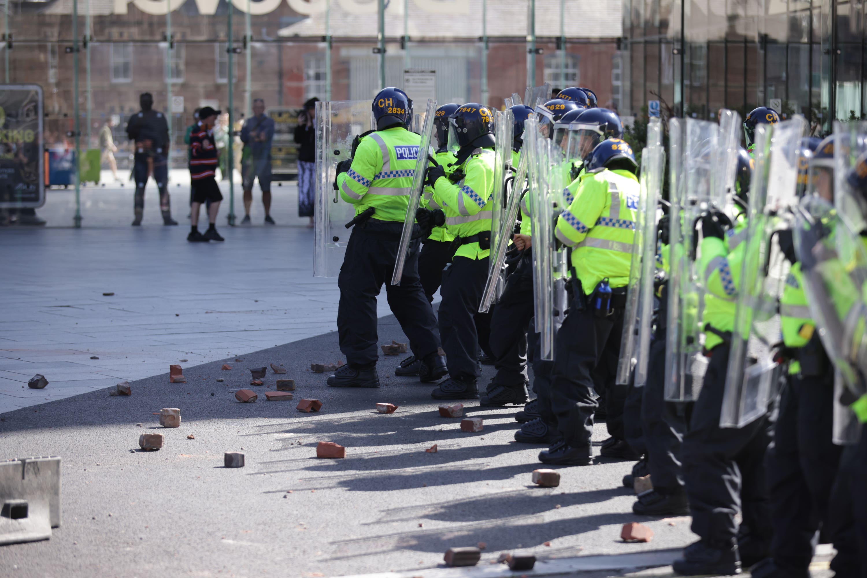 Liverpool was one of a number of locations that witnessed violent disorder in the aftermath of the Southport stabbings (James Speakman/PA)
