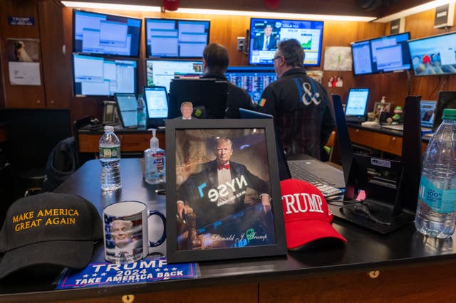 <p>Stock futures were up on Monday in anticipation of Donald Trump being sworn in as the 47th President of the United States </p>