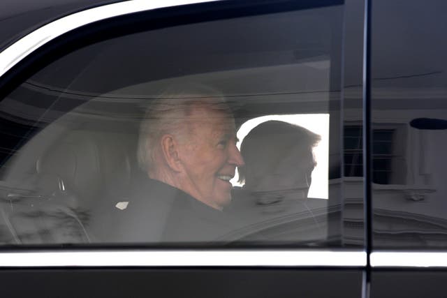 <p>President Joe Biden and President-elect Donald Trump rode in the presidential motorcade to the Capitol on Monday, per tradition  </p>