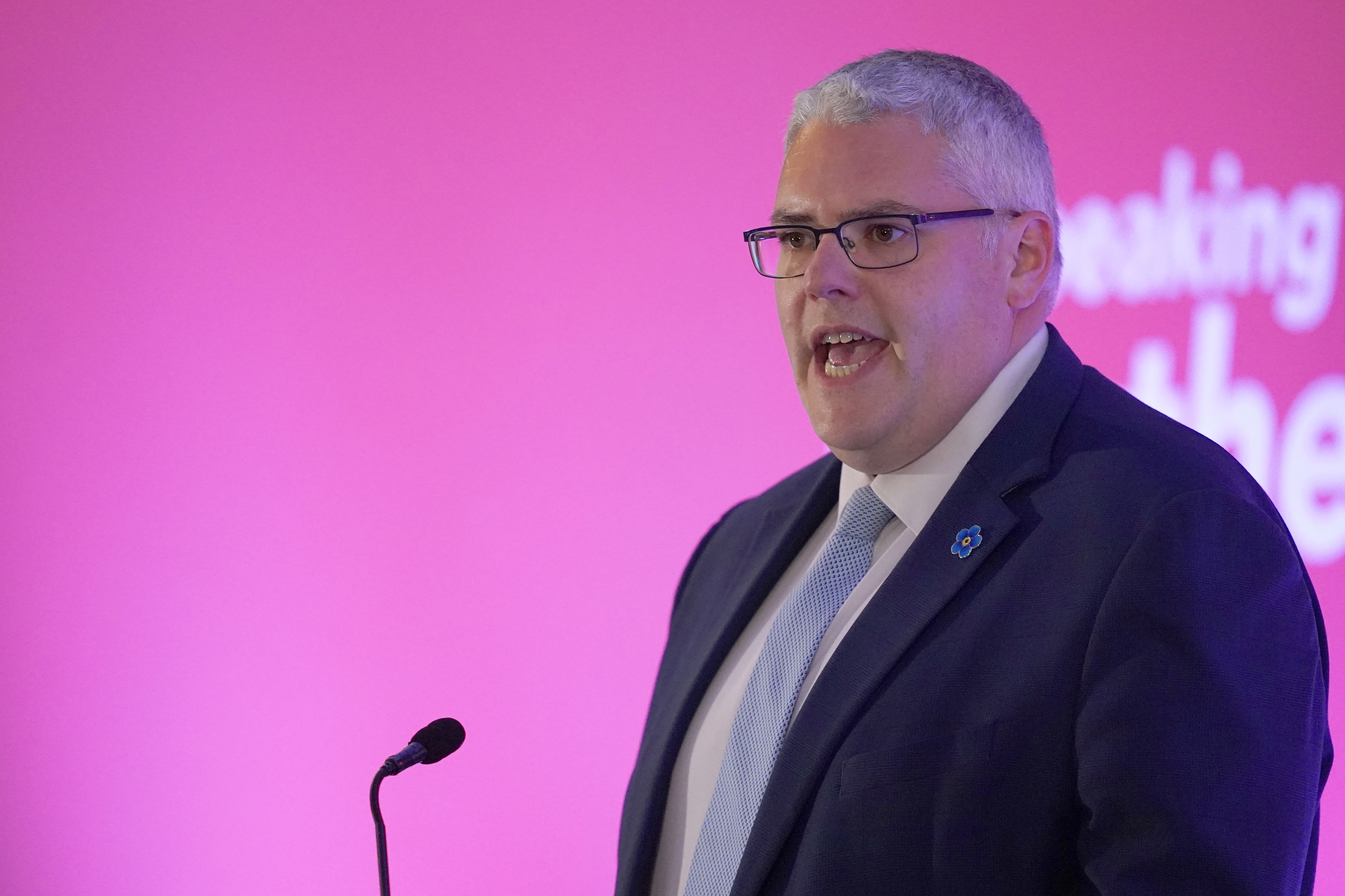 DUP leader Gavin Robinson said the Goverment was wrong not to activate the Stormont brake (Brian Lawless/PA)