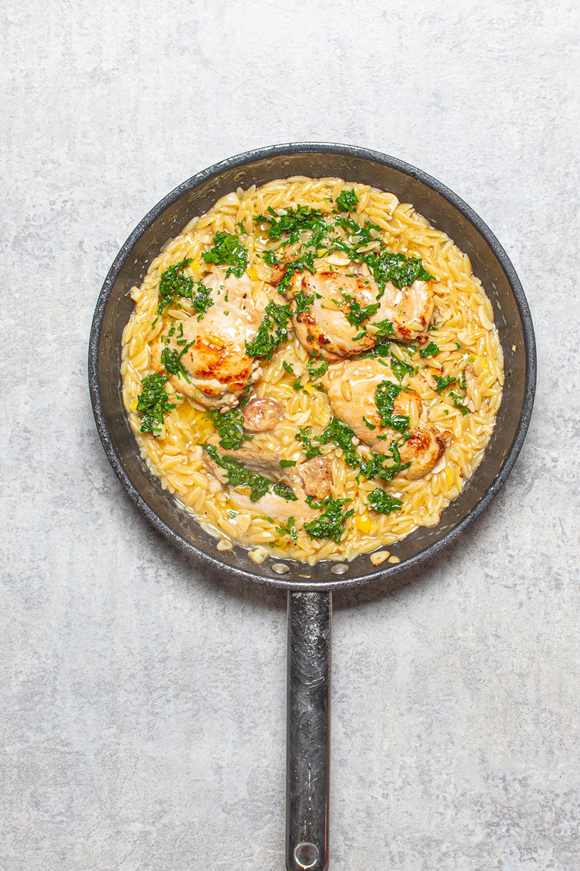 Zesty, comforting and all in one pan – this chicken orzo is dinner made easy, with bold flavours and zero fuss