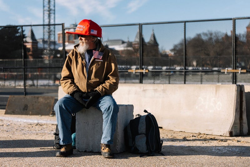 As the second Trump inauguration moved indoors, even the Proud Boys were left out in the cold