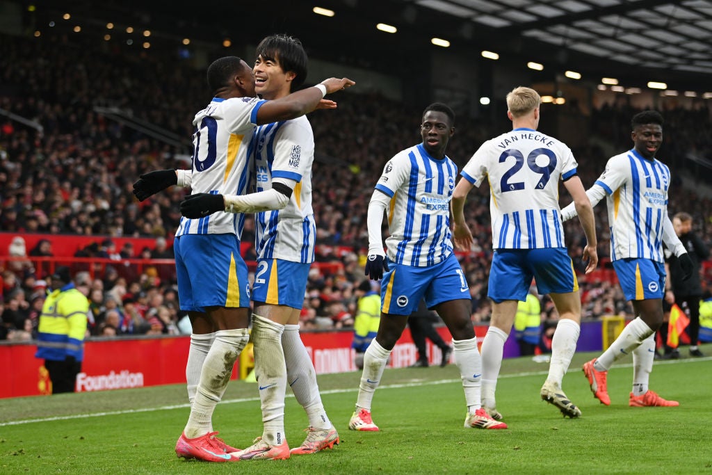 Brighton continued their recent dominance over Manchester United with a third consecutive win at Old Trafford