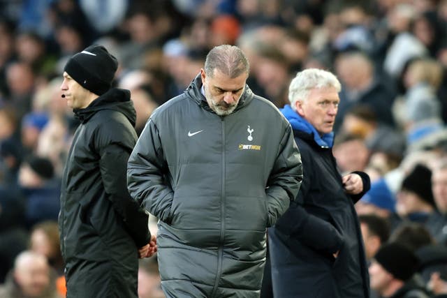 <p>Ange Postecoglou was not pleased after Tottenham slipped to another defeat</p>