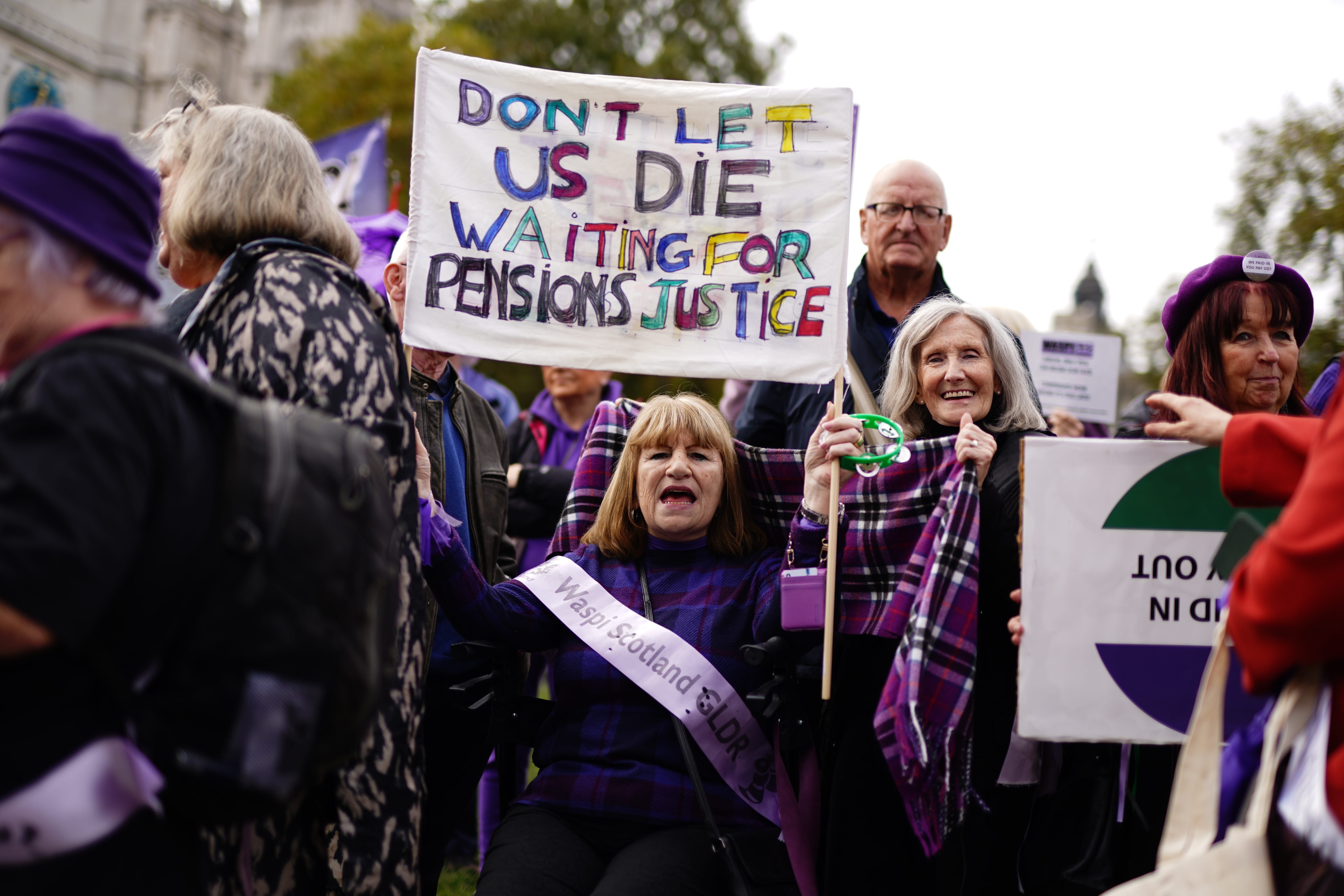 There are more than 331,000 Waspi women across Scotland (Jordan Pettitt/PA)