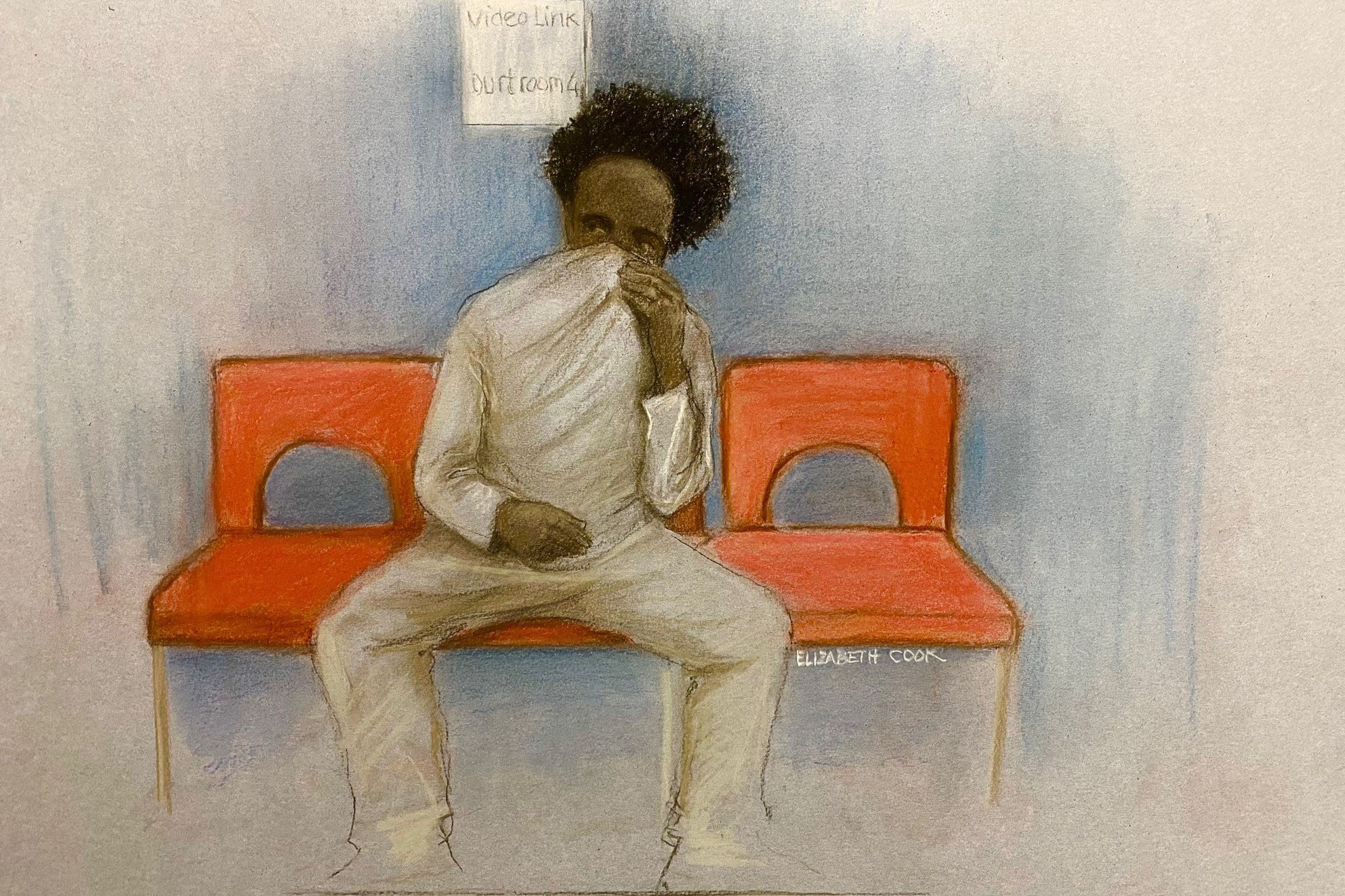Court sketch of Axel Rudakubana (Elizabeth Cook/PA)