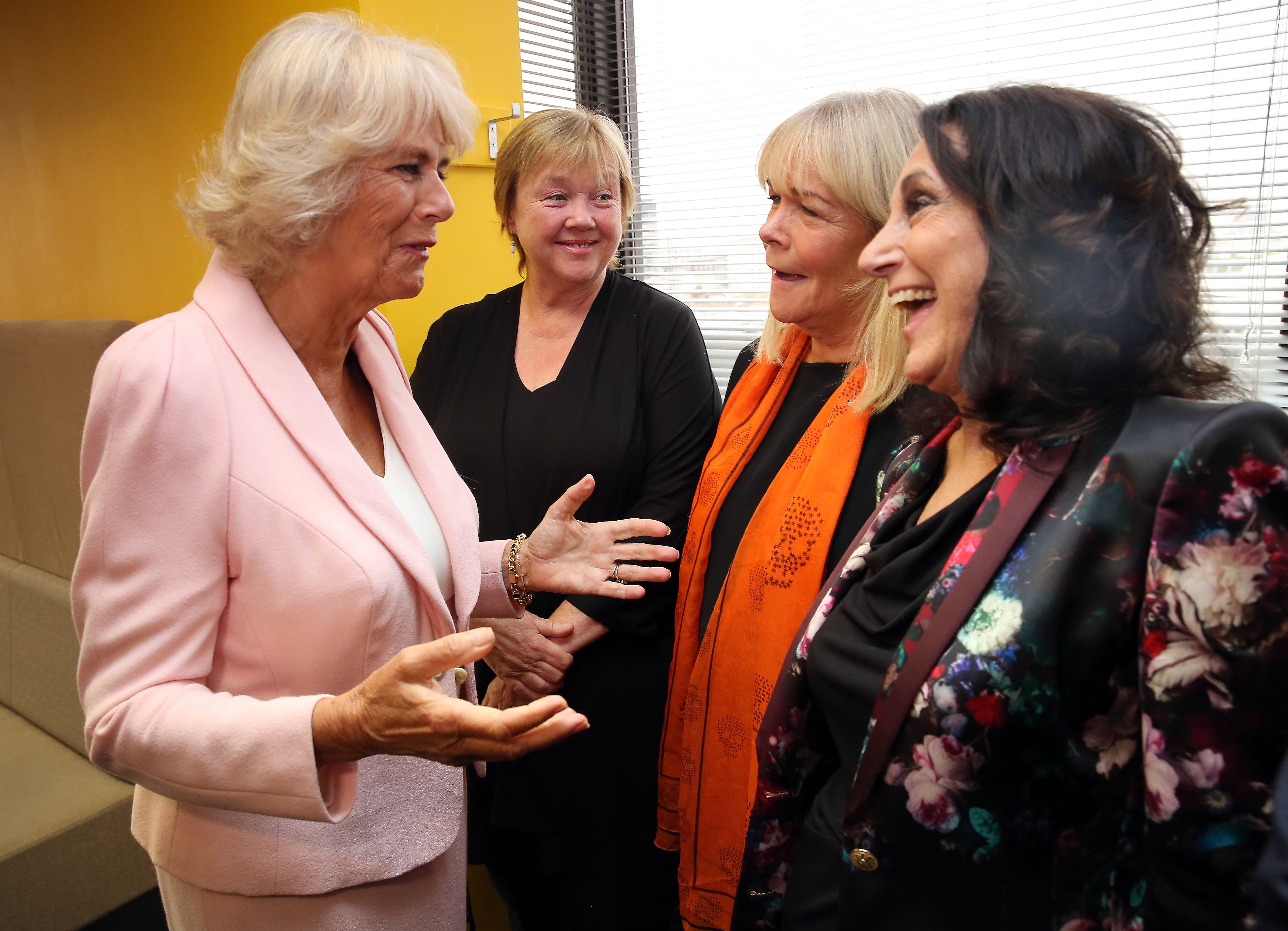 Quirke, Robson and Joseph meet the Queen at ITV studios