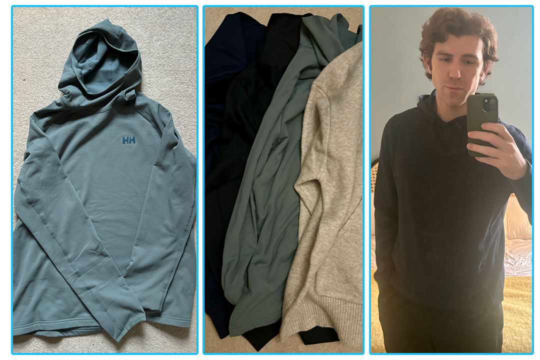 A selection of the tried and tested hoodies