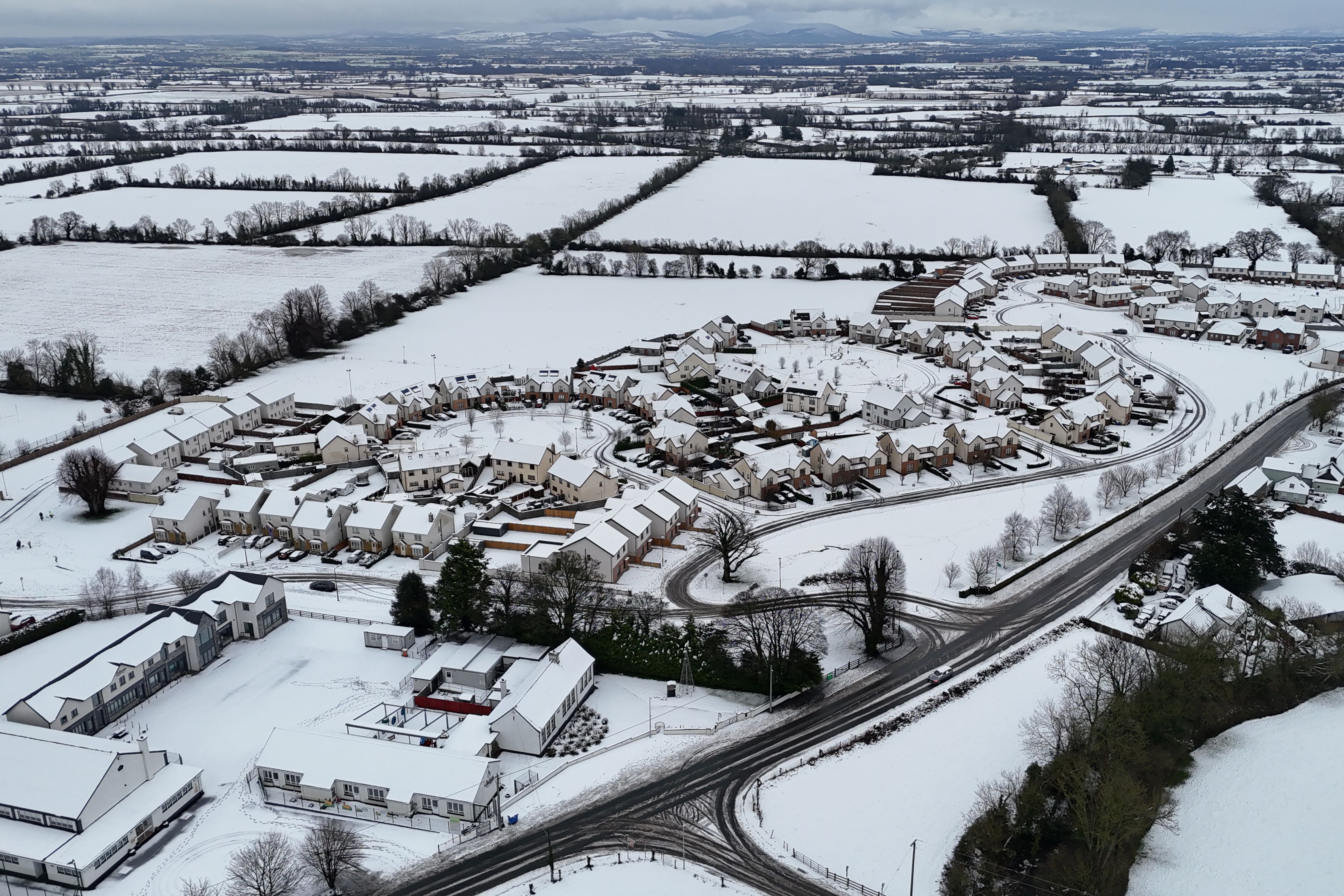 Snow in Co Laois earlier this month (Niall Carson/PA)