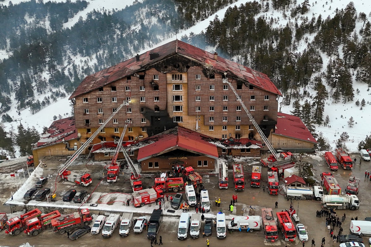 Turkey hotel fire latest: At least 76 killed as guests jump from windows to escape flames at ski resort