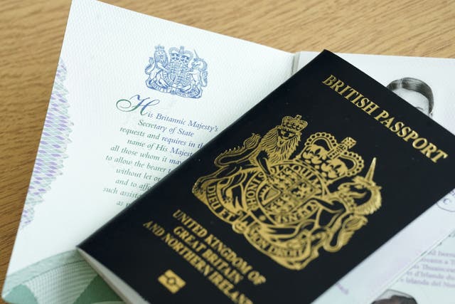 Peers fear a mis-match between sex at birth and the sex recorded on passports might confuse some AI models (Jordan Pettitt/PA)