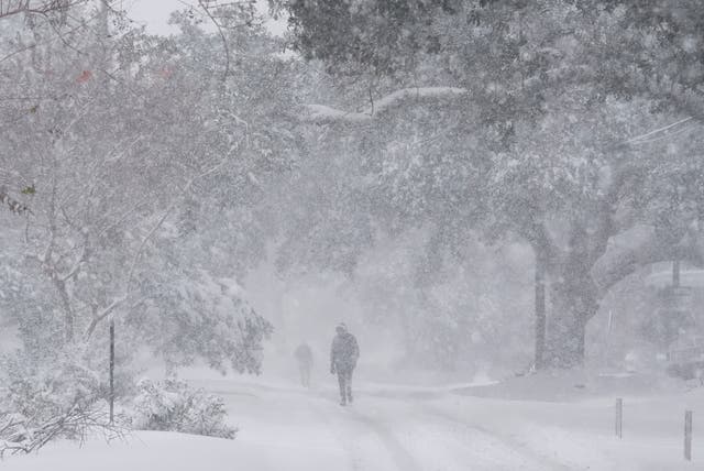 APTOPIX Winter Blasts Weather