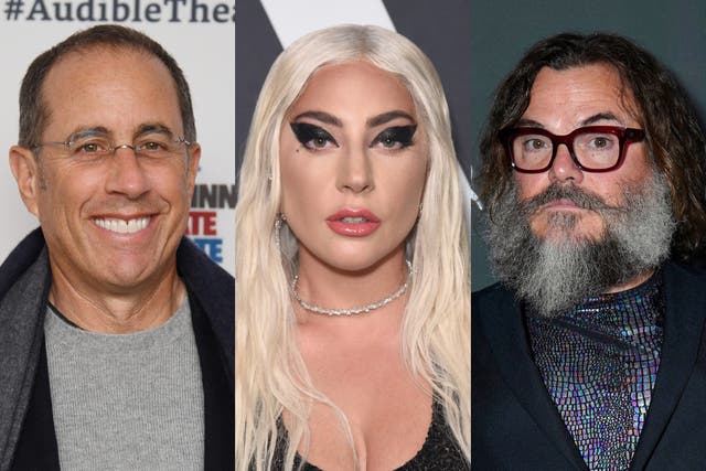 <p>Razzies 2025 nominees Jerry Seinfeld, Lady Gaga and Jack Black</p>