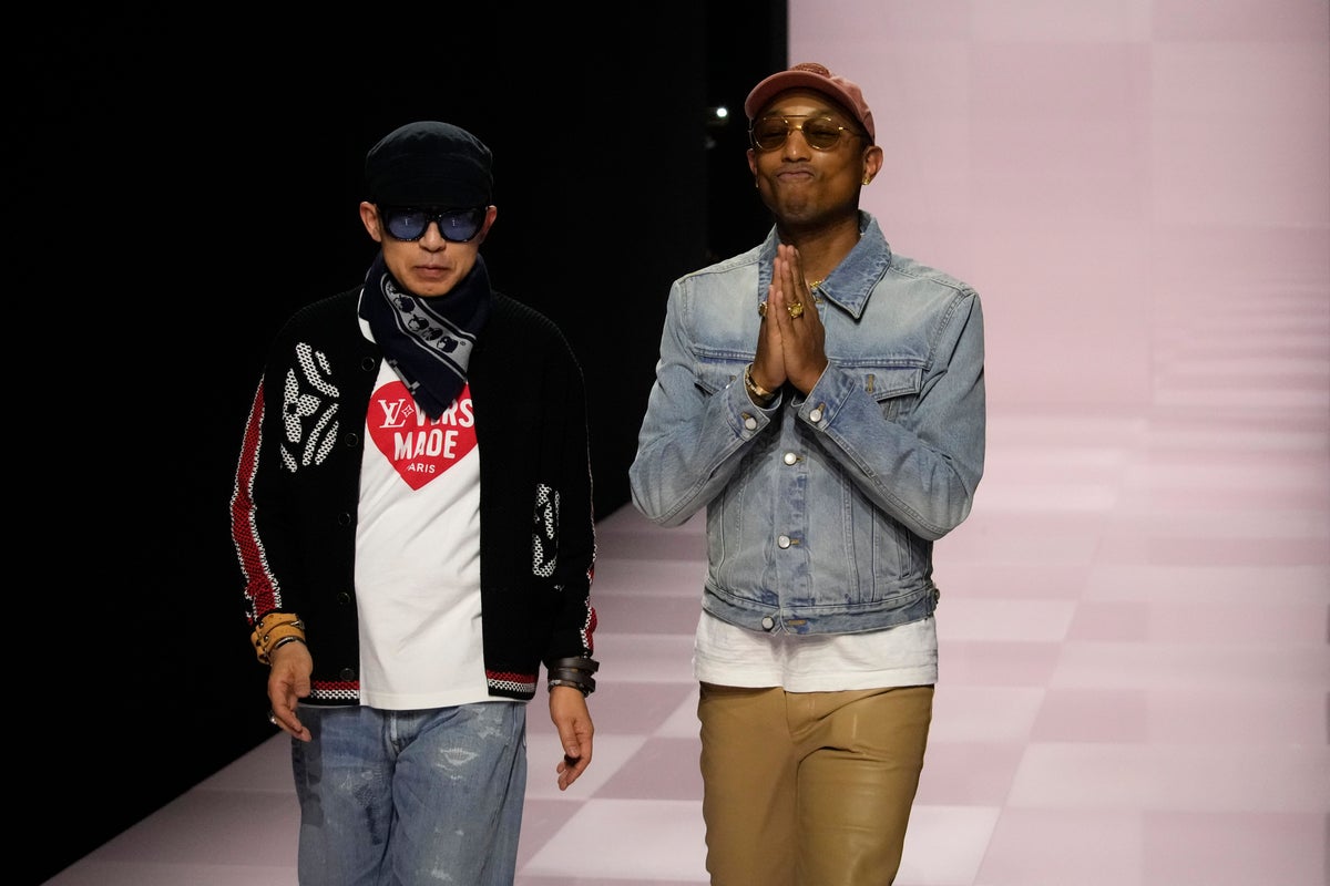 Pharrell Williams kicks off Paris Fashion Week with Louis Vuitton ...