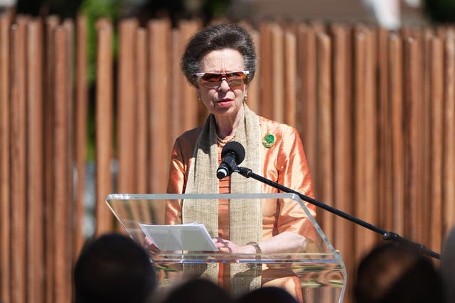 The Princess Royal has described the first memorial to recognise the sacrifices of black South Africans who died while First World War labourers as a reminder of a ‘sometimes difficult past’ (Aaron Chown/PA)