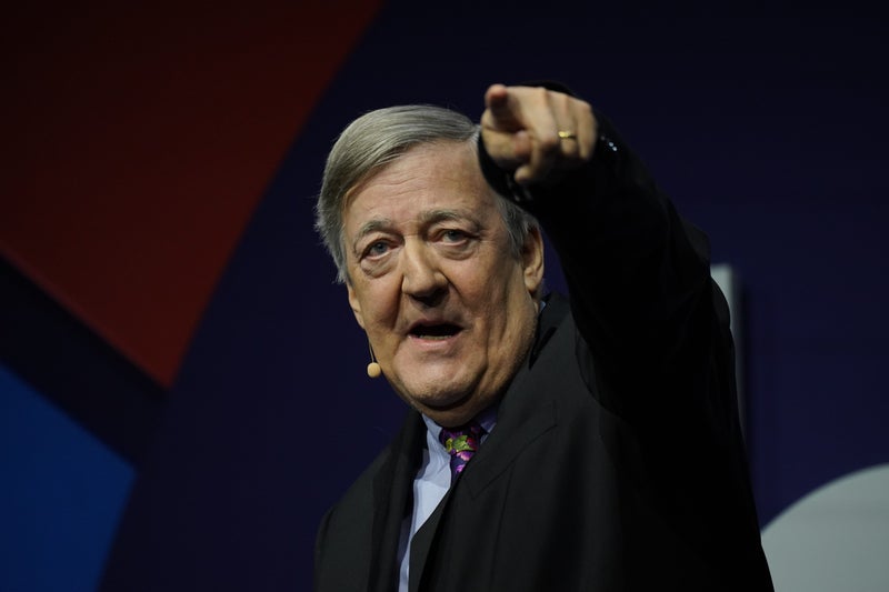 Sir Stephen Fry says AI is ‘not immun...