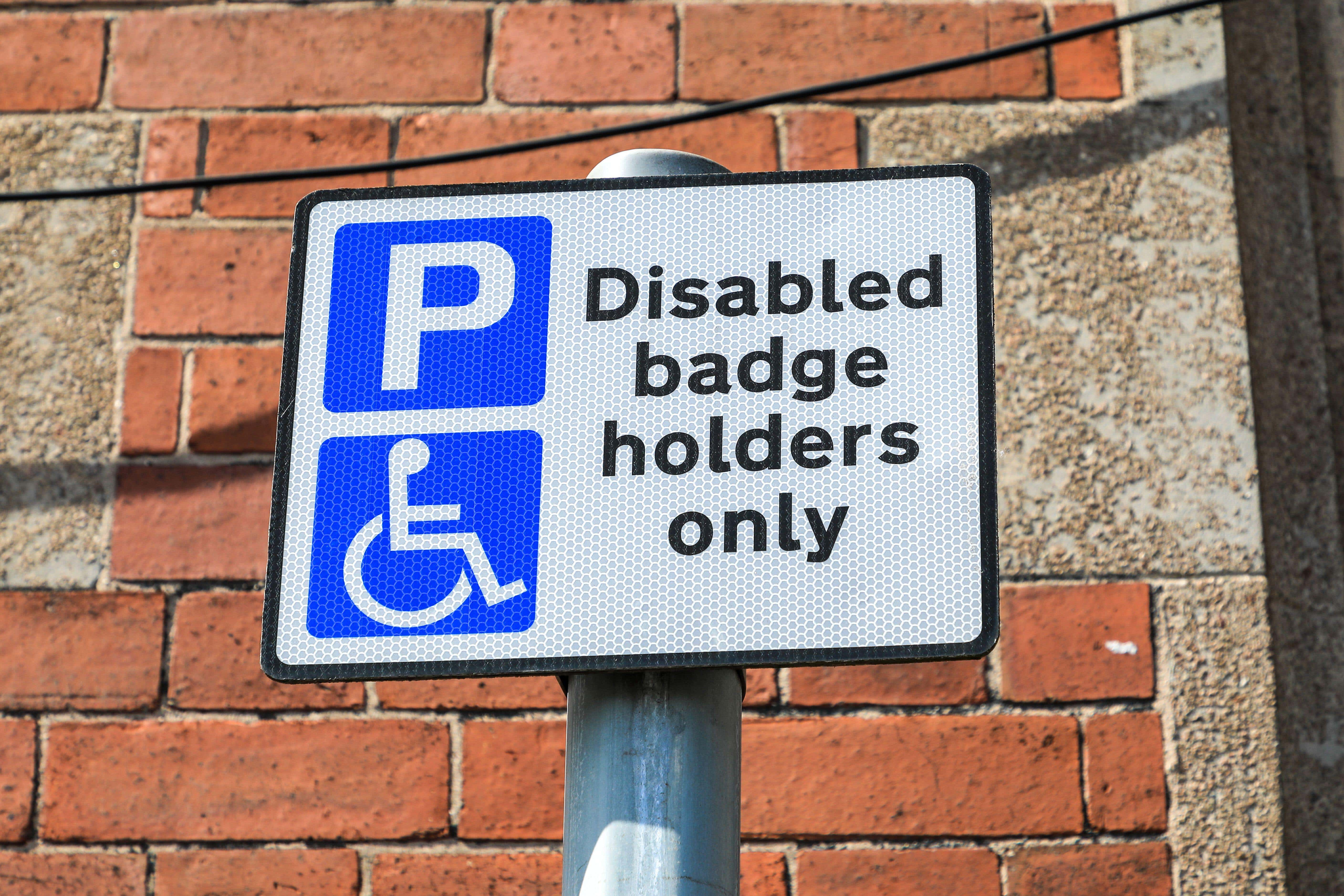 The number of people in England with a disabled parking badge increased by 10.5% in a year to reach a record high, new figures show (Alamy/PA)