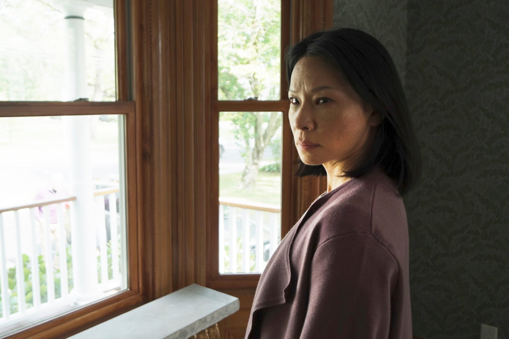 Behind Liu: a ghost haunts Rebekah and her family in Steven Soderbergh’s ‘Presence’