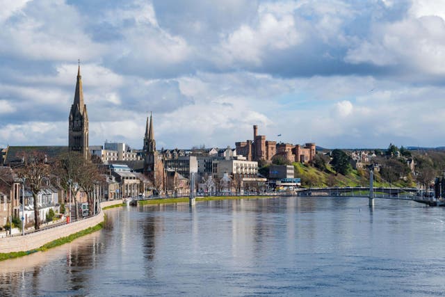 <p>The Inverness cityscape in the Scottish Highlands</p>