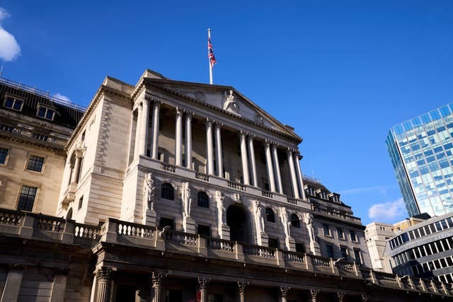 The Bank of England, London (PA)