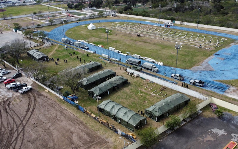 New pictures show massive shelter being built in Mexico to cope with possible Trump deportations