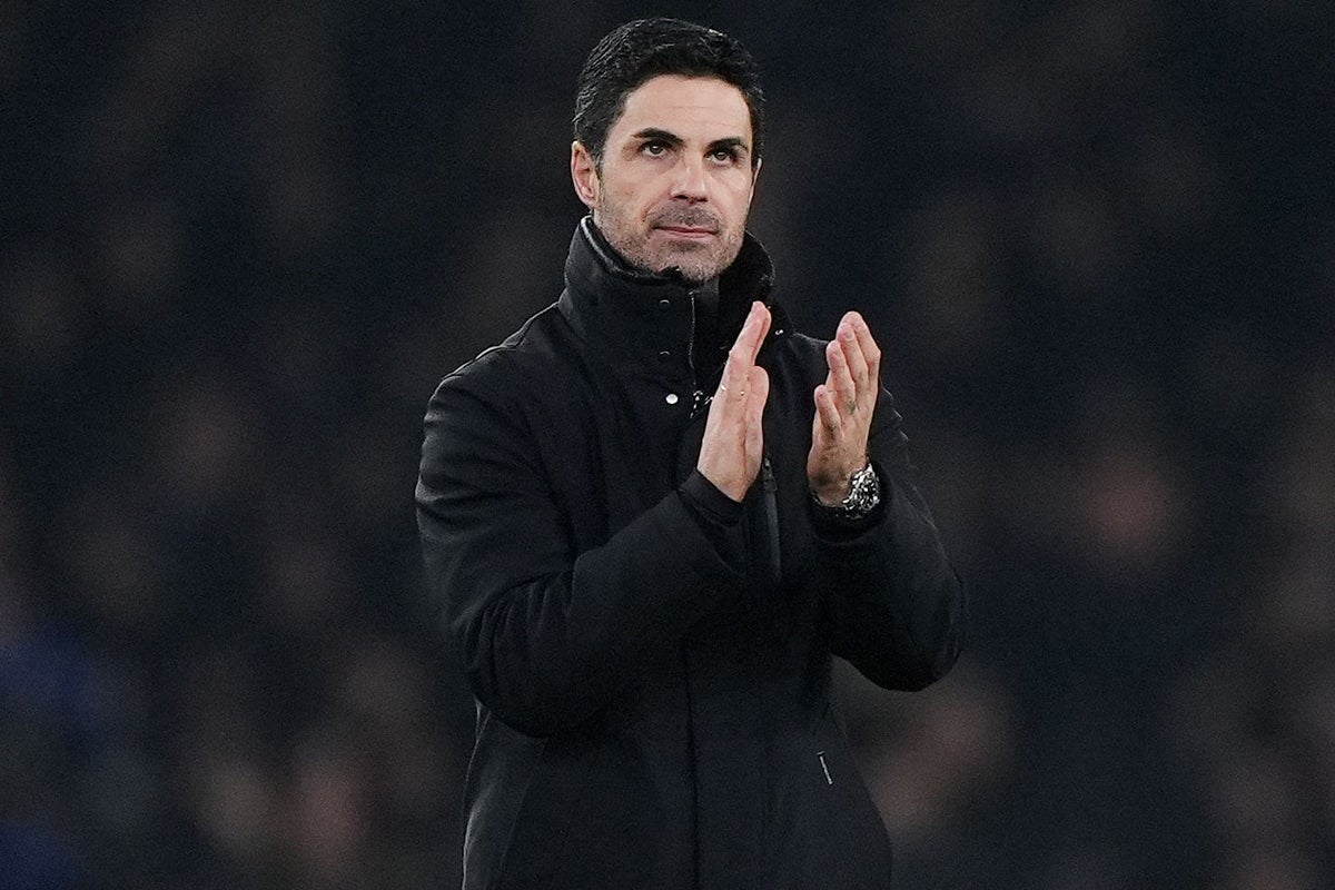 Mikel Arteta happy with Arsenal in ‘really strong position’ in Champions League