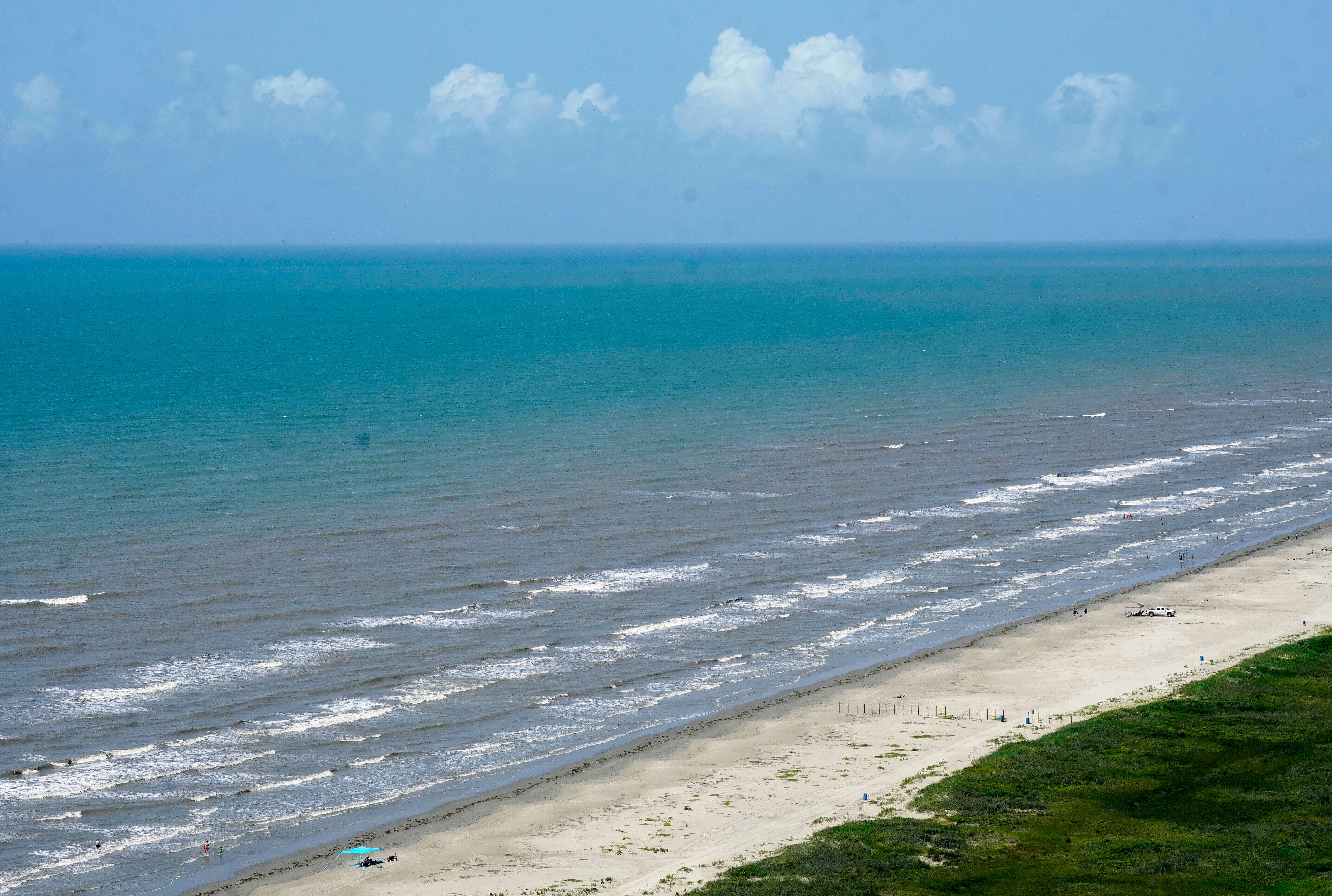 The water in the Gulf of Mexico