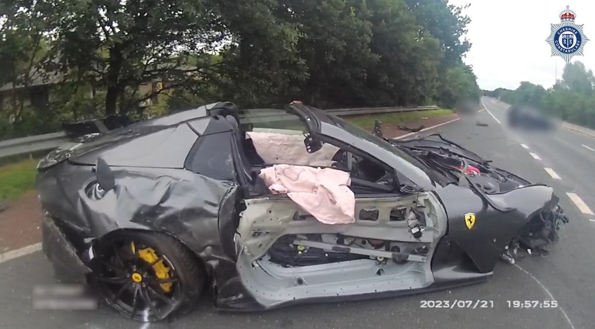 'Reckless' Ferrari driver reaches 130mph speeds moments before seriously injuring newborn baby in crash