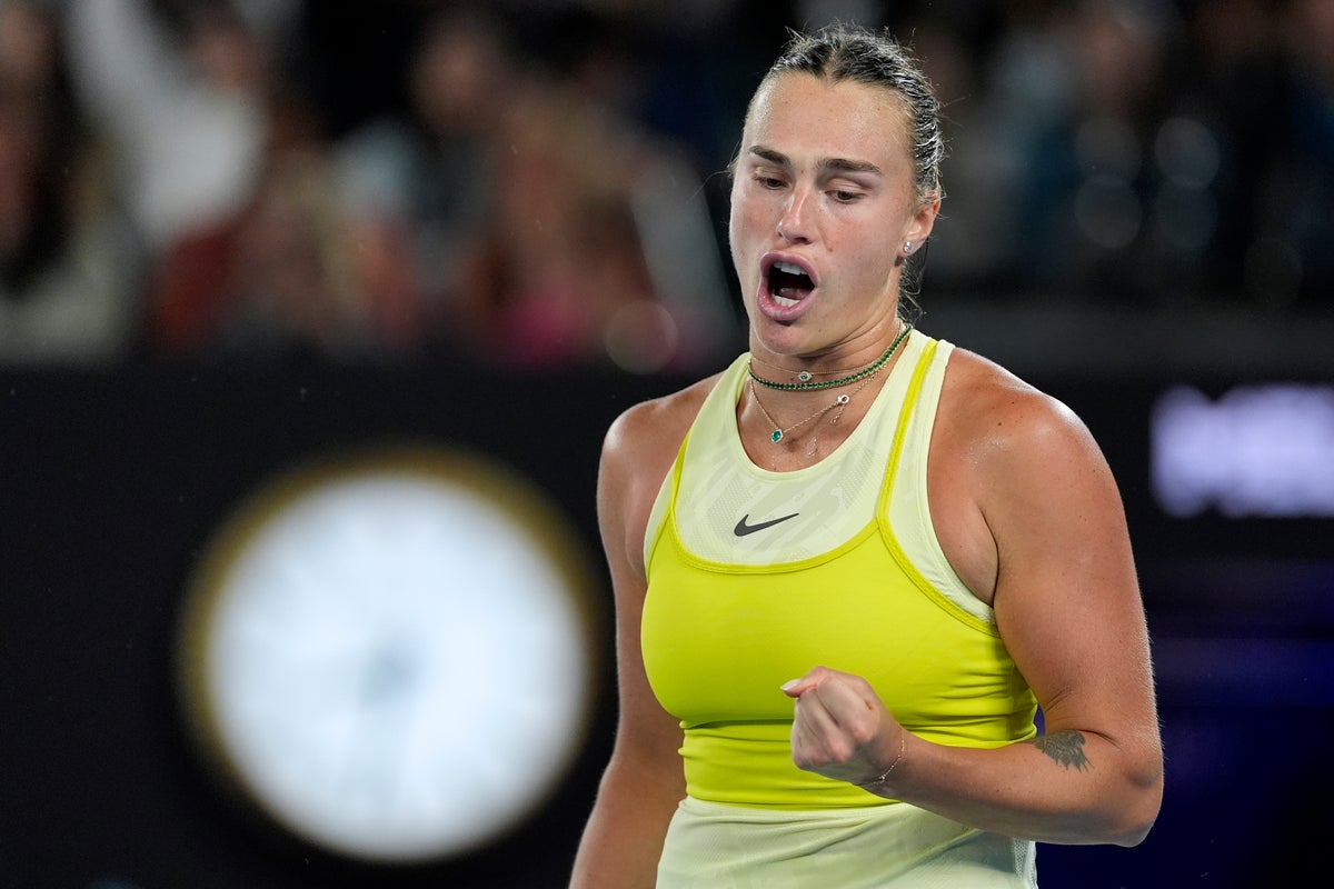 Australian Open: Aryna Sabalenka overpowers Paula Badosa to near 3rd consecutive Melbourne title