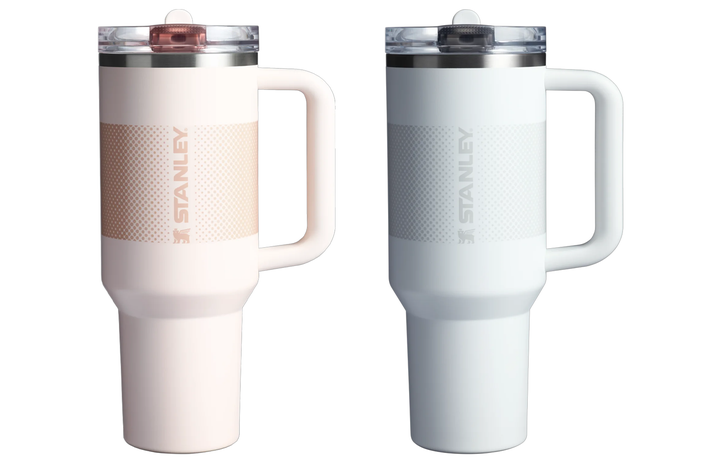 2 Coperchi Di Ricambio Per Stanley Cup 40oz Con Cannucce - Beige + Bianco, A Tenuta Stagna Per Quencher H2.0