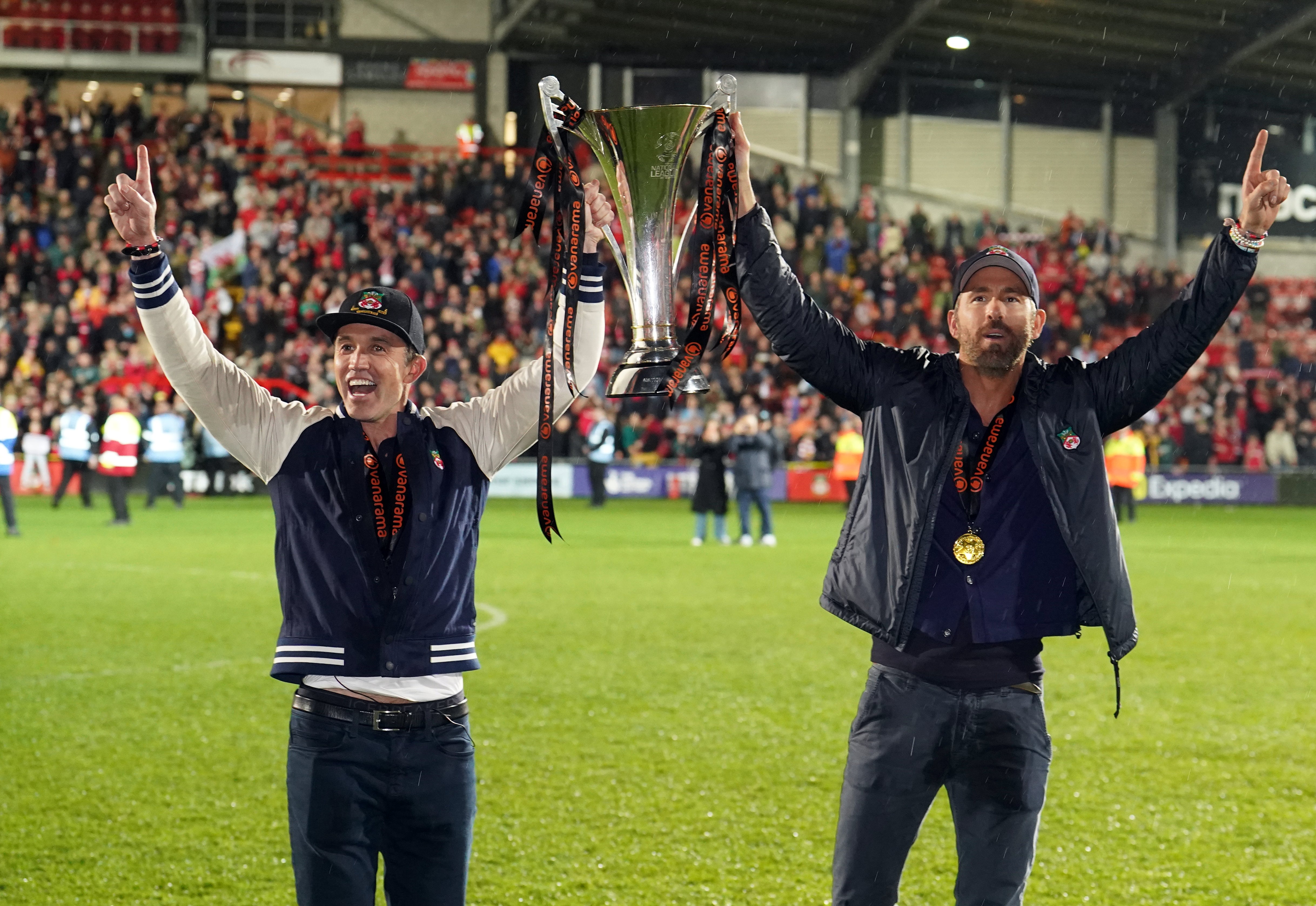 Rob McElhenney (left) and Ryan Reynolds have transformed Wrexham since taking control of the club nearly four years