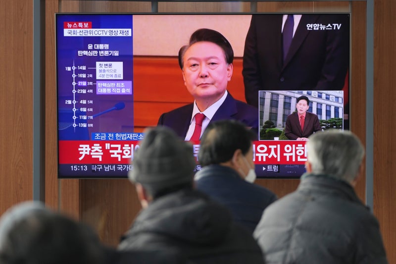 South Korean investigators call for indictment of detained President Yoon