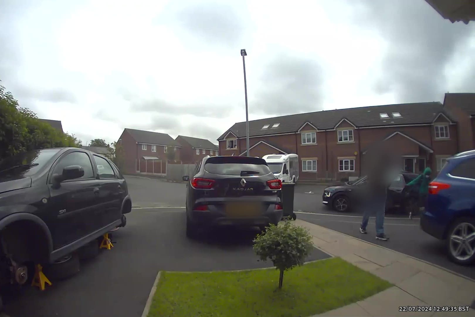 Doorbell camera footage of Axel Rudakubana’s attempt to take a taxi to The Range High School a week before his murderous attack (Merseyside Police/PA)