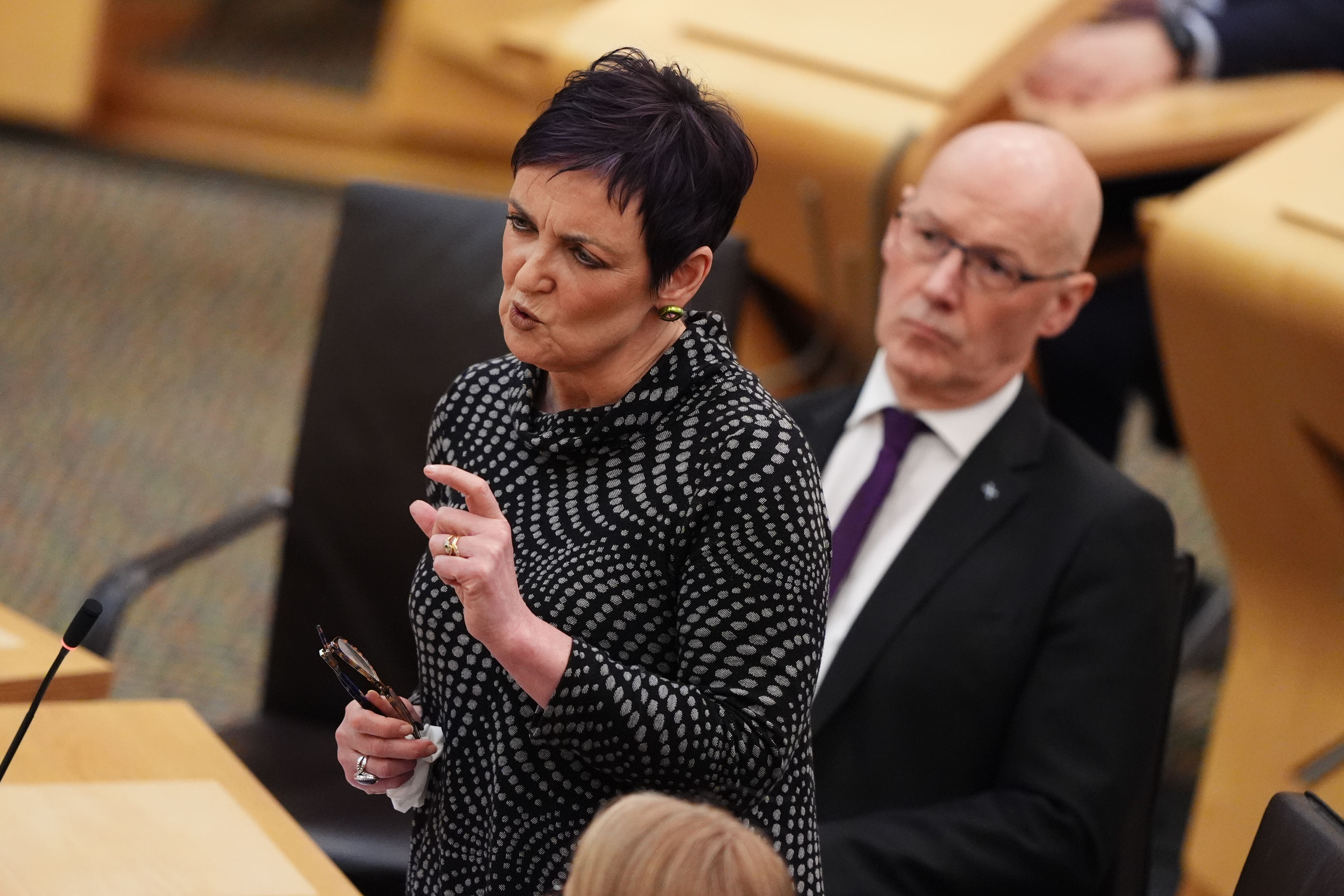 Justice Secretary Angela Constance accepted there were ‘systemic failures’ that contributed to the deaths of Katie Allan and William Brown in Polmont YOI (Andrew Milligan/PA)