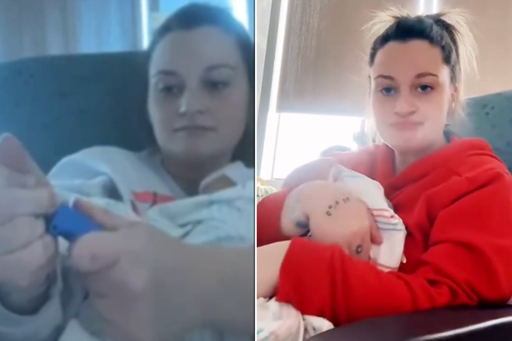 Allie Rae filmed herself unplugging her baby monitor on TikTok after she complained she was hungry