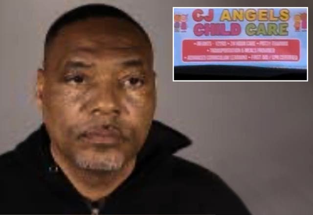 <p>Derrick Dwayne Thompson, and the advertising he used for his fake childcare business </p>